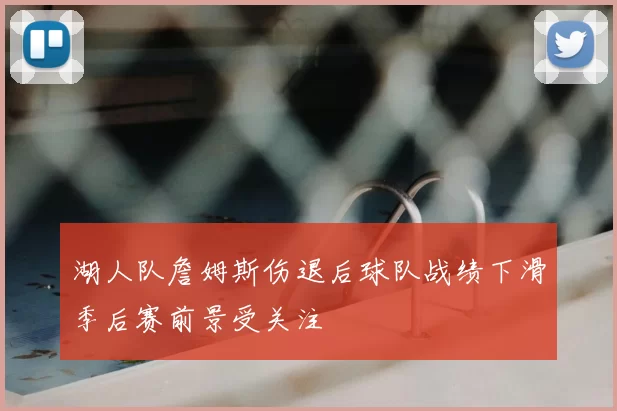 湖人队詹姆斯伤退后球队战绩下滑季后赛前景受关注